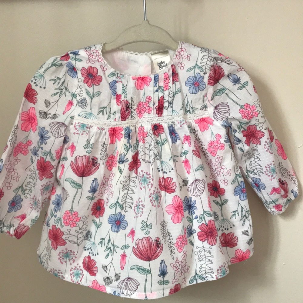 B’Gosh floral long sleeve shirt.